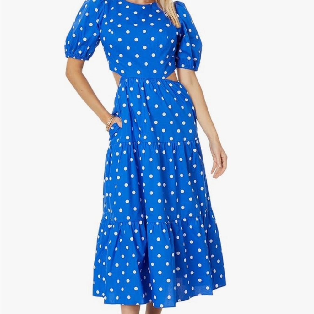 Lilly Pulitzer Lyssa Blue Polka Dot Dress